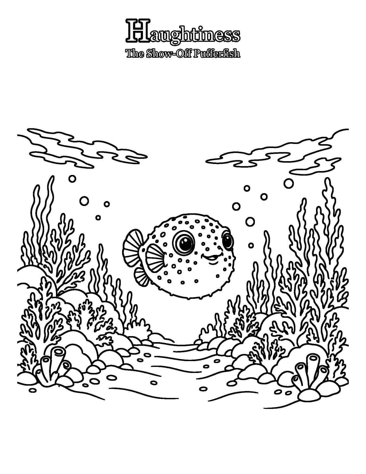 The Show-Off Pufferfish: A Lesson on Humility (Ages 4 to 7)