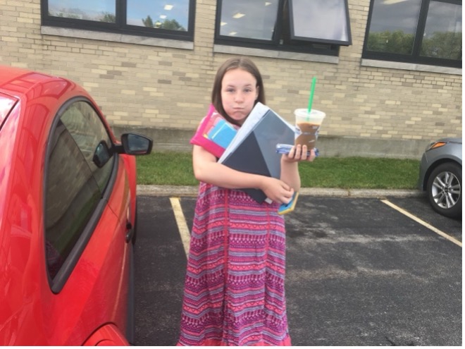 My daughter as an overwhelmed sixth-grader