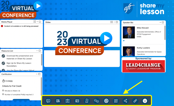 webinar homepage