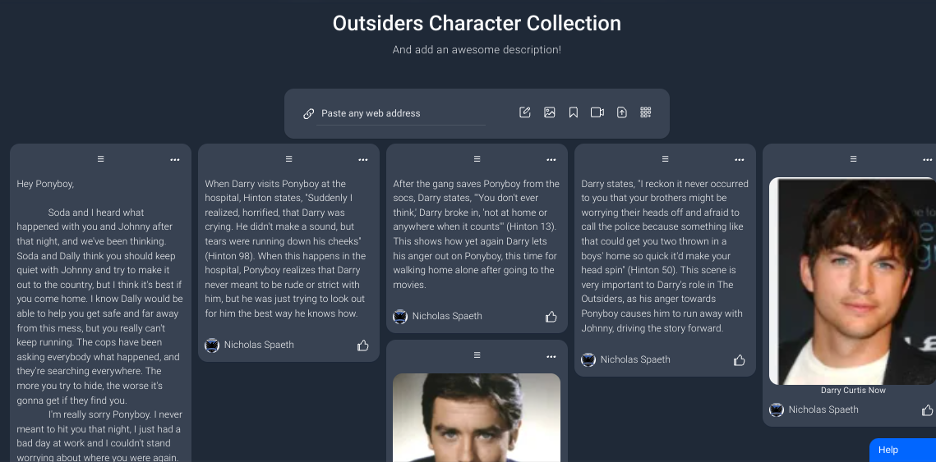 Outsider character collection