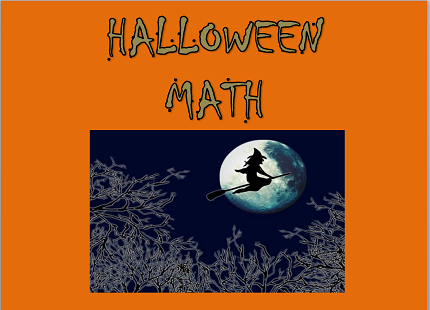 Halloween Math Doubling Activity